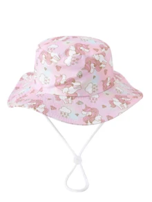 Kids Bucket Hat, Cute Football Cartoon Pattern Sun Hat, Fashionable Beach Hat For Spring/Summer - 1PC - View 10