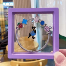 K-POP Demon Hunter Charm Bracelet - With Anime Character Pendant, Cute Cartoon Gift For Women, Comes With Purple Display Box (Multiple Designs) - Multicolor - View 7