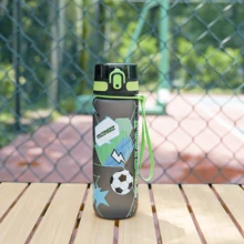 1pc 1000ml/32oz & 750ml/26oz Large Capacity 3D Printed Butterfly & Football Pattern Water Bottle, Straight Drinking Spout, Carry Strap For Convenient Portability, Suitable For Outdoor, Gym, Holiday & Birthday Gifts - Multicolor - View 16