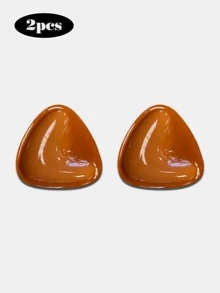 Conjunto de 2 unidades de protetores de mamilo triangulares autoadesivos e reutilizáveis de dupla face para sutiã feminino, ideais para levantar os mamilos e outros usos esportivos, roupas de banho e muito mais. - Multicolorido - Ver 20