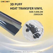 Vinilo de transferencia de calor 3D - Vinilo 3D navideño, adecuado para ropa DIY, patrones de silueta y varios usos, material decorativo de colores mixtos - Multicolor - Ver 104