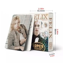 K-POP SKZ Yongbok、Lix、Fixy 60张LOMO卡片+32张贴纸，盒装高清照片卡，专辑，演唱会周边，粉丝周边，小礼物，收藏品，圣诞节，情人节礼物 - 滅鬼隊 - 查看 4