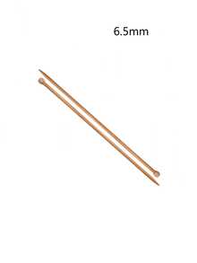 35cm單頭針編織針套裝/碳化竹針（2pcs）2.0mm-2.25mm-2.5mm-2.75mm-3.0mm-3.25mm-3.5mm-3.75mm-4.0mm-4.5mm-5.0mm-5.5mm-6.0mm-6.5mm-7.0mm-8.0mm-9.0mm-10.0mm - 卡其色 - 查看 15