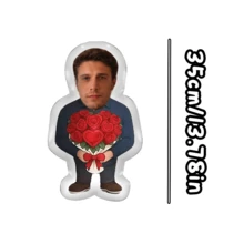 1 Personalized Pillow - Customized Face, Two Styles. Unique And Breathable, Suitable For Her, Him, It, Boyfriend, Girlfriend, Dad, Mom, Family, Friends, Anniversary, Mother's Day, Birthday, Valentine's Day, Christmas, Halloween, Graduation Ceremony, Father's Day, Wedding, Housewife, Sofa, Bed, Car, Tea Room, Bedroom, Bathroom, Living Room, Dining Room - Men's - View 13