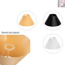 Set Of 2 Wooden Table Lamps For Bedroom/Living Room With Shade, Bivolt - màu đen - Xem 3