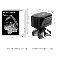 Clipclean Electric Bald Massaging Comb, Silicone Head Oil Cleaning Tool, Deep Scalp Exfoliating, Suitable For Shower, 2-In-1 Massage & Cleaning