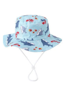 Kids Bucket Hat, Cute Football Cartoon Pattern Sun Hat, Fashionable Beach Hat For Spring/Summer - 1PC - View 16