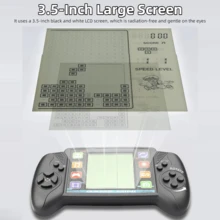Pocket Handheld Console 3.5 Inch LCD Portable Game Player With Built-In 23+26 Games - Pink - View 4