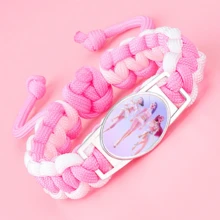 Mattel 5件套可调节绳编手链套装 - K-POP恶魔猎人主题编织手链，金属扣，卡通动漫人物设计，适合作为友谊礼物或情人节礼物送给女性和女孩 - 彩色 - 查看 18