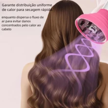 Retractable Silicone Diffuser For Curls - Flexible Nozzle For Professional Activation - Blue - View 2