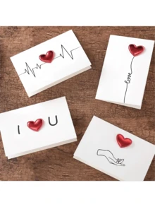 Thiệp chúc mừng Ngày Valentine kèm phong bì, Thiệp chúc mừng hình trái tim 3D, Thiệp cảm ơn và chúc phúc tự làm, Thiệp chúc mừng Ngày Lễ Tạ ơn, Thiệp chúc mừng Ngày Valentine, Thiệp chúc mừng sinh nhật, Thiệp chúc mừng kỷ niệm ngày cưới, Thiệp nhỏ cảm ơn làm thủ công, Lời chúc phúc và cảm ơn hình trái tim kèm phong bì. - Nhiều màu - Xem 2