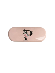 1个纯色眼镜盒，饰有黑色玫瑰和字母印花，设计新颖简约，防水防尘，便携式太阳镜收纳盒，男女通用眼镜盒，黑色眼镜盒，眼镜保护盒，硬质太阳镜盒，适合婚礼、伴娘礼物、新年、情人节等场合。 - 彩色 - 查看 34