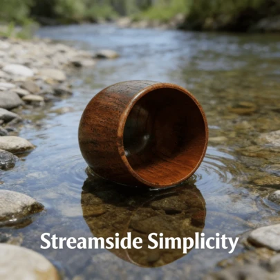 2 piezas Juego de tazas de café de madera, Taza + Platillo - Taza de té/café de madera reutilizable de uso múltiple - Adecuado para picnic al aire libre, cocina en el hogar - Regalo ideal