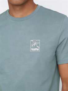 Snug League 2pcs Men's Lightweight Printed Short Sleeve Shirt & Shorts Pajama Set, Summer Home Wear - Multicolor - View 5