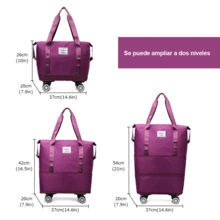 Rolling Travel Bags - 紫色 - 查看 3