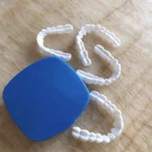 Adjustable Cosmetic Teeth Veneers - Natural Looking Upper & Lower Teeth Whitening Strips, Comfortable & Realistic, Easy To Install, Fits All Teeth Shapes, Boosts Confidence - White - View 7