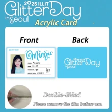 Ill-IT 卡、身份证、Glitterday 周边卡、Kpop 粉丝周边商品、元熙、Iroha、Moka、珉周卡、卡片、收藏卡、蓝白卡片、可收纳于卡套、生日礼物、派对礼品 - 彩色 - 查看 8