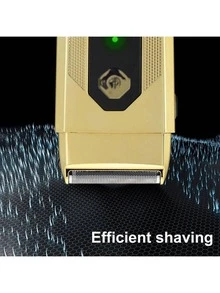AXH USB Rechargeable Reciprocating Electric Shaver, Portable Men's Shaving Device - Gold - View 4