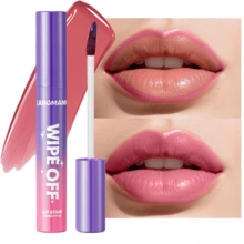 Lip Stain Face Mask, Wipe-Off Lip Tint, Waterproof, Non-Smudge, High Color Payoff, Long-Lasting Lip Tint Peel-Off Makeup, Matte Finish, All-Day Wear - 6 màu - Xem 7