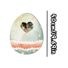 1 Personalized Pillow - Customized Heart-Shaped Picture, Egg. Unique And Breathable, Suitable For Her, Him, It, Boyfriend, Girlfriend, Dad, Mom, Family, Friends, Anniversary, Mother's Day, Birthday, Valentine's Day, Christmas, Halloween, Graduation Ceremony, Father's Day, Wedding, Housewife, Sofa, Bed, Car, Tea Room, Bedroom, Bathroom, Living Room, Dining Room - Multicolor - View 12