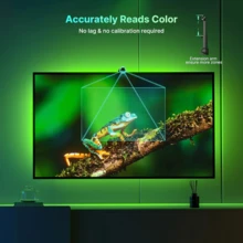 1 st LED-bakgrundsbelysning för TV med AR-sensor, synkroniserad ambient belysning för skärm, TV-bakgrundsbelysning med fjärrkontroll, TV-LED-ljus, idealiskt val för atmosfärsdekoration av kontors-TV - USB+fjärrkontroll - Visa 10
