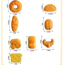 Set Mainan Makanan Bermain Peran Roti & Kue Koleksi 11/12/13 Buah, Mainan Makanan Toko Roti Realistis dengan Desain Tekstur 3D, Set Mainan Dapur Montessori untuk Bermain Peran Memanggang, Mainan Imajinasi Memasak Kreatif untuk Keterampilan Motorik Halus dan Perkembangan Kognitif - MultiWarna - View 5