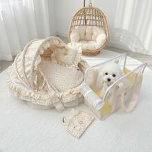 Cama para animais de estimação em várias peças, adequada para cães, gatos e pequenos animais. Aconchegante, fofa e confortável. - Multicolorido - Ver 6