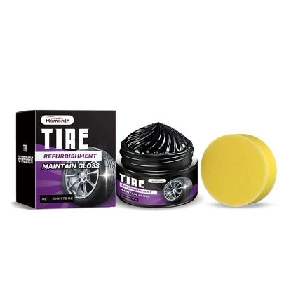 Crema de cuidado para la renovación de neumáticos de coche, limpieza de neumáticos, crema de cuidado de mantenimiento de coches antiadherente y descontaminante