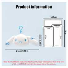 SANRIO 官方三丽鸥角色毛绒钥匙扣 - MyMelody、Cinnamoroll 头像造型中号毛绒钥匙扣 - 可爱卡通背包/包包挂饰，柔软毛绒钥匙扣，适合学生、女性和粉丝 - 生日、情人节、复活节、母亲节、感恩节、圣诞节和新年等节日的精美收藏礼物，完美的三丽鸥动漫包包配饰和毛绒玩偶收藏品 - 彩色 - 查看 7