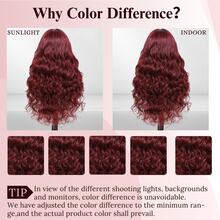 200 Density HD Lace Front Wig #99J Burgundy Body Wave Human Blended Hair Wigs Brazilian Virgin Hair Pre Plucked Glueless Wigs 13x4 Lace Frontal Wigs - SBUG/99J - View 10