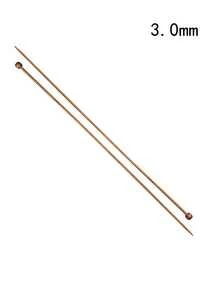 2 kim đan một đầu bằng tre, dài 35cm - Đầu thẳng, thích hợp cho người mới bắt đầu và các dự án sợi cồng kềnh - Màu cacbon hóa - Xem 20
