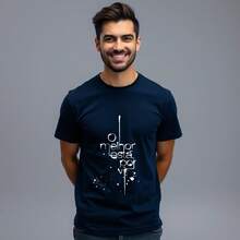 "The Best Is Yet To Come" Christian Premium Fabric T-Shirt - Navy Blue - View 1