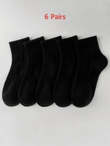 1 Paire/3 Paires/6 Paires/10 Paires Multi-Pack Chaussettes Courtes pour Femmes Toutes Saisons, Chaussettes Jacquard Couleur Unie Taille Cintrée Respirantes, Chaussettes Style Rue Personnalisées, Chaussettes Douces Confortables Décontractées Moelleuses, Noir & Blanc Convient pour Sorties Quotidiennes, Maison, Bureau, Campus, Sports Chaussettes Courtes pour Femmes - Multicolore - Voir 10