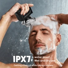 Clipclean Electric Bald Massaging Comb, Silicone Head Oil Cleaning Tool, Deep Scalp Exfoliating, Suitable For Shower, 2-In-1 Massage & Cleaning