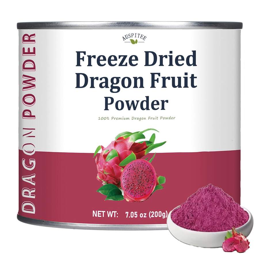 ULTHMOK Freeze Dried Dragon Fruit Powder 200g No Additives Pure Natural Powder Baking Smoothies Gift - Bột thanh long 200g - Xem 1