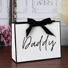 1pc Fashion Dad Gift Bag, Unique Dad Gift Shopping Bag, Lightweight Foldable Paper Gift Bag, Father's Day Gift Bag, Perfect Ideal Gift For Birthday, Christmas And Other Appreciation Occasions - Multicolor - View 2