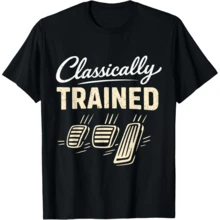 Classically Trained Car Guy Racing Gear Manual Driver T-Shirt - Black - View 1