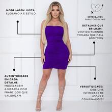 Sexy Strapless Ruched Front Bodycon Short Dress - 紫色 - 查看 4