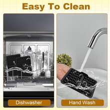 1/2片装空气炸锅硅胶内衬，可重复使用的空气炸锅华夫饼烤盘/模具，适用于AF400EU、AF300EU、AF451EU、SL400EU、AF500DE等型号，空气炸锅烘焙，不粘烘焙，柔性模具，华夫饼图案，硅胶材质，耐热，烹饪配件，家庭厨师，健康烹饪 - 彩色 - 查看 6