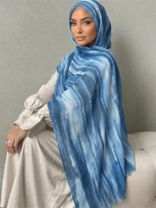 1pc Women's Casual Rayon Rainbow Headband, Fashionable Boho Carnival Ribbon Scarf, Suitable For Daily Wear - Colorful Scarf - View 12