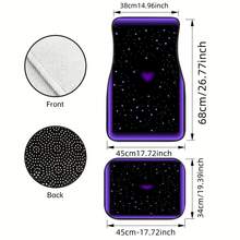 4件套汽车脚垫，独特图案设计，四季通用，装饰并保护轿车/SUV，也可用作户外露营垫、旅行垫、地毯、靠垫、宠物垫。是圣诞节、感恩节、新年、母亲节、父亲节、情人节、生日等节日送给女士和男士的绝佳礼物，保护他们心爱的汽车。 - 汽車腳墊 - 查看 6