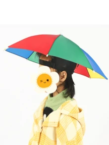 男女通用遮阳伞帽——解放双手，防雨防晒，头戴式遮阳伞帽，钓鱼遮阳伞帽，户外可折叠遮阳伞帽，适合旅行、徒步、高尔夫、露营、海滩、园艺等场合。 - 彩色 - 查看 15