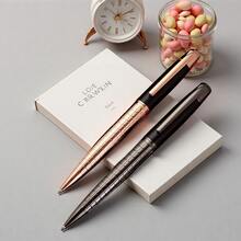 一款优雅高端的旋转圆珠笔/创意电镀雕刻中号油性笔/书写流畅/男女皆宜的奢华办公用笔/学生书法练习笔/可替换笔芯 - 筆 - 查看 3