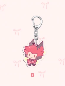 1个卡通动漫亚克力钥匙扣，动漫周边-维姬、查理、阿拉斯托印花壁球钥匙扣，地狱旅馆钥匙扣，汽车钥匙圈。粉丝的完美礼物，角色扮演配件，汽车钥匙包背包小饰品钥匙圈配件，创意学生礼物。 - 彩色 - 查看 4