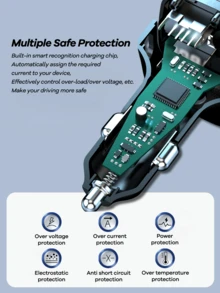 REMAX USB C Bluetooth Adapter For Car, AUX Wireless FM Radio Transmitter, PD 30W Dual Port Fast Charger, Hands-Free Calling & Audio Receiver, MP3 Music Player, QC3.0 & Type-C PD USB Charger, Colors LED Backlit, TF Card Supported, Fast Charging Cigarette Lighter, Car Accessories, Super Practical Car Stuff - C63 - View 8