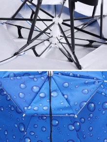 男女通用遮阳伞帽——解放双手，防雨防晒，头戴式遮阳伞帽，钓鱼遮阳伞帽，户外可折叠遮阳伞帽，适合旅行、徒步、高尔夫、露营、海滩、园艺等场合。 - 彩色 - 查看 10