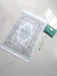 Portable Prayer Mat, Muslim Prayer Rug, Islamic Gift, Portable Muslim Prayer Mat With Compass, Tasbih And Storage Bag, Red Party Outfit Travel Protective Mat (Can Be Placed Under Chair), Gift, Lightweight Travel Prayer Mat - Multicolor - View 9