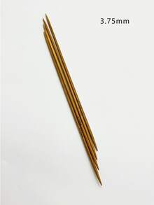 25cm Double-Pointed Knitting Needles 1 Set/Carbonized Bamboo Knitting Needles (4pcs) 2.0mm-2.25mm-2.5mm-2.75mm-3.0mm-3.25mm-3.5mm-3.75mm-4.0mm-4.5mm-5.0mm-5.5mm-6.0mm-6.5mm-7.0mm-8.0mm-9.0mm-10.0mm - Khaki - View 17