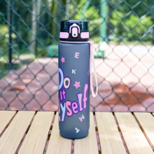 1pc 1000ml/32oz & 750ml/26oz Large Capacity 3D Printed Butterfly & Football Pattern Water Bottle, Straight Drinking Spout, Carry Strap For Convenient Portability, Suitable For Outdoor, Gym, Holiday & Birthday Gifts - Multicolor - View 17