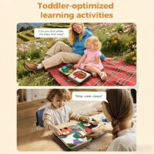Montessori Busy Giraffe Book, Sensory Training Quiet Book For Toddlers, Fine Motor Skills Early Education Habit Knowledge Development Game, Sensory Toys For Preschool Education - Ginger - View 5